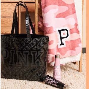 PINK victoria’s secret black tote bag